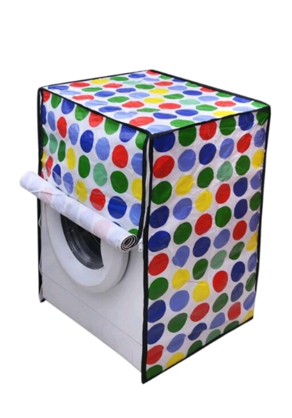 PVC Printed Font loading Machine Covers Dimensions (25"*23.5"*33") and Capacity (320) Liters - 320 Liter, Green, PVC, Pack of 1